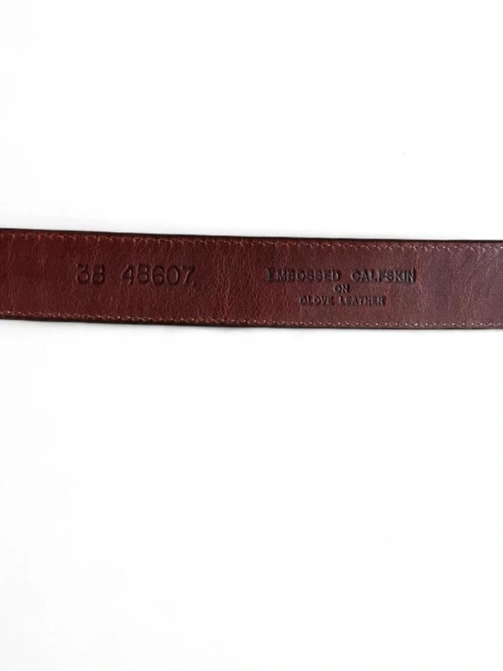 Brighton Men's Brown Leather Belt Croc Embossed Brass Buckle 38